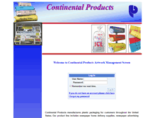 Tablet Screenshot of cpart.continentalproducts.com